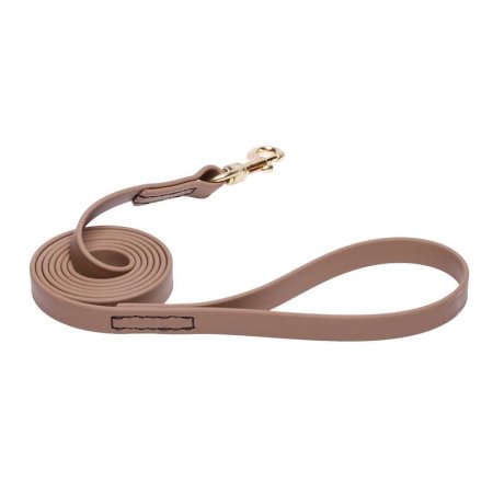 Khaki Waterproof Dogue de Bordeaux Leash Made of Biothane