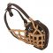 Leather Basket-Like Dogue de Bordeaux Muzzle for Attack Training