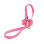 Pink Waterproof Dogue de Bordeaux Leash Made of Biothane