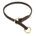 Leather Dogue de Bordeaux Choke Collar for Training