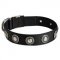 Dogue de Bordeaux Nylon Dog Collar with Circles Decoration