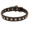 Dogue de Bordeaux Leather Collar Caterpillar Design