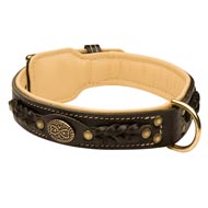 Braided Leather Dogue de Bordeaux Collar