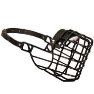 Frost-Resistant Wire Cage Dogue de Bordeaux Muzzle with One Adjustable Strap